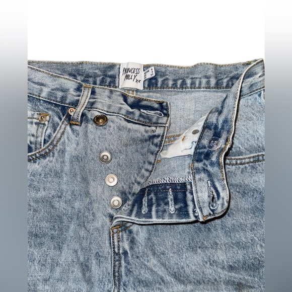 princess polly holly asymmetric straight leg jeans - Picture 7 of 10